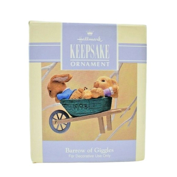 Hallmark Keepsake Ornament Barrow of Giggles Dated 1993 Easter Collection - Picture 7 of 12